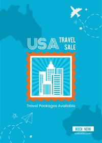 USA Travel Destination Poster