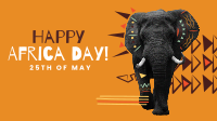 Elephant Ethnic Pattern Facebook Event Cover