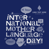 Doodle International Mother Language Day Linkedin Post Design