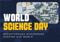 Corporate World Science Day Postcard