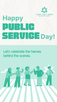 Playful Public Service Day Instagram Reel Image Preview