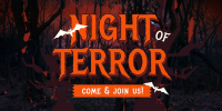 Halloween Night Party Twitter Post Design