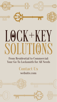 Luxury Locksmith Services TikTok Video Design