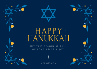Hanukkah Festival Postcard