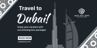 Dubai Travel Booking Twitter Post