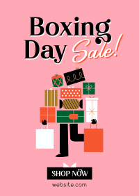 Boxing Shopping Sale Poster