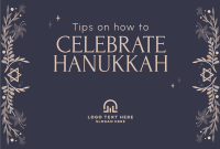 Celebrating Hanukkah Pinterest Cover