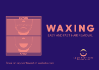 Waxing Treatment Postcard