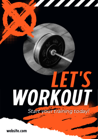 Start Gym Training Poster