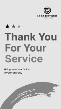 Thank You Veterans Facebook Story