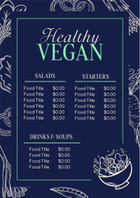 Vegan Restaurant Menu