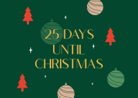 Christmas Countdown Postcard