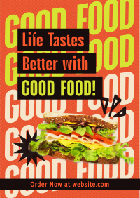 Contemporary Food Quote Flyer