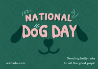 National Dog Day Postcard