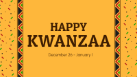 Kwanzaa Pattern Facebook Event Cover