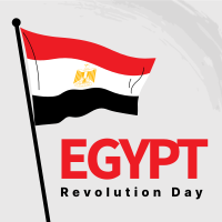 Egypt Flag Brush Instagram Post