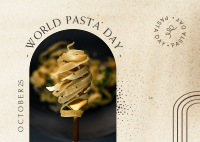 Stick a Fork Pasta Postcard