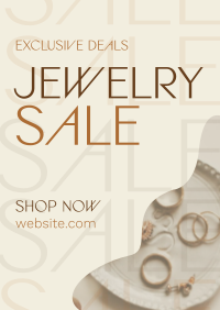 Organic Minimalist Jewelry Sale Poster