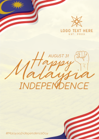 Malaysia National Day Celebrate Poster Design