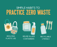 Simple Habits to Zero Waste Facebook Post