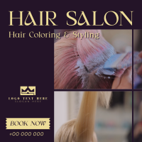 Hair Styling Salon Instagram Post