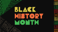 Patterned Black History Video Design