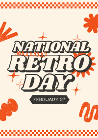 Nostalgic Retro Day Poster