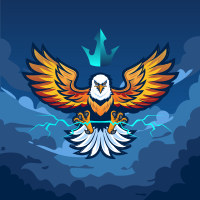 Eagle King Thunder Twitch Profile Picture Design