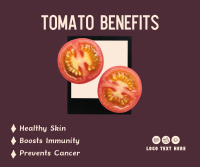 Tomato Benefits Facebook Post Design