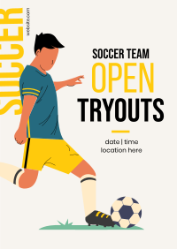 Soccer Tryouts Poster