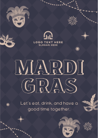 Mardi Gras Masquerade Flyer