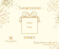 Thanksgiving Dinner Party Facebook Post