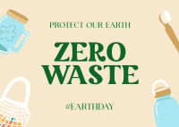 Go Zero Waste Postcard Design