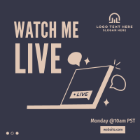 Live Doodle Watch Instagram Post Design