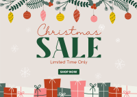 Christmas Gifts Sale Postcard