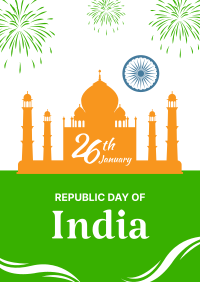 Indian Republic Day Landmark Poster