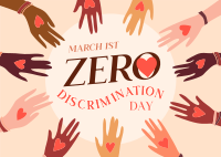Zero Discrimination Day Celeb Postcard