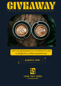 Cafe Coffee Giveaway Promo Flyer