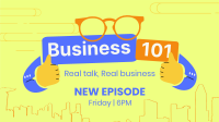 Business Podcast Facebook Event Cover