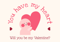 Valentines Day Postcard example 4