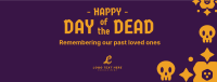 Cute Day of the Dead Pattern Facebook Cover