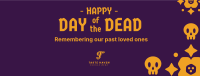 Cute Day of the Dead Pattern Facebook Cover Design