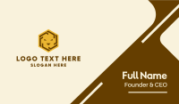 Hexagon Lion Head  Business Card Design