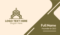 Bronze Religious Church Business Card Design