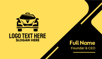 Yellow Taxi Cab Business Card Design