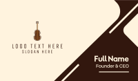 Brown Violin Music Shool Business Card