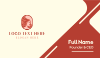 Red Hair Woman Business Card