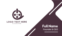 Film Reel Button Business Card