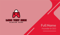 Red Gaming Shop Business Card