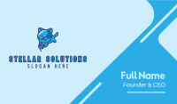 Playful Blue Kitten Cat Business Card Image Preview